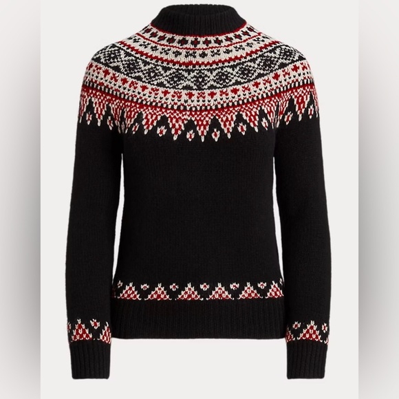 Ralph Lauren Wool-Cashmere Long-Sleeve Sweater